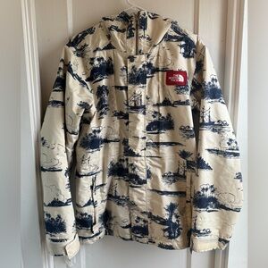 The North Face Men's Tight Ship Jacket (White/Blue Ship and Kraken Print)